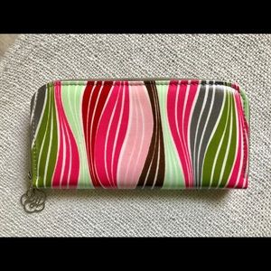 Lou Harvey Designer Zip Around Wallet Wave